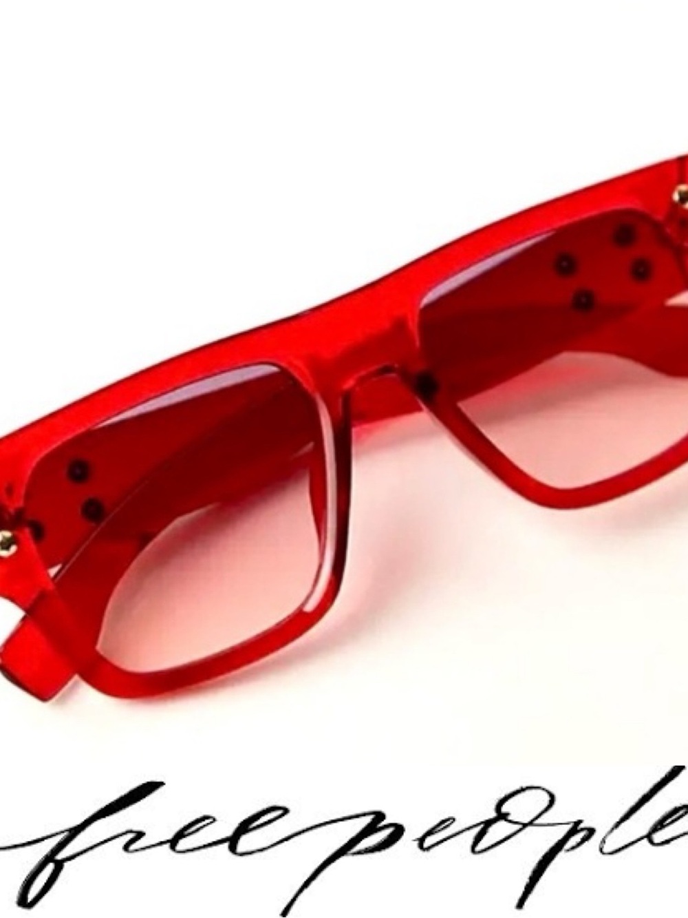 Free People Brisbane Studded Rectangular Sunglassesā¤ļø NWOT